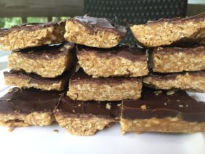vegan chocolate peanut butter bar recipe